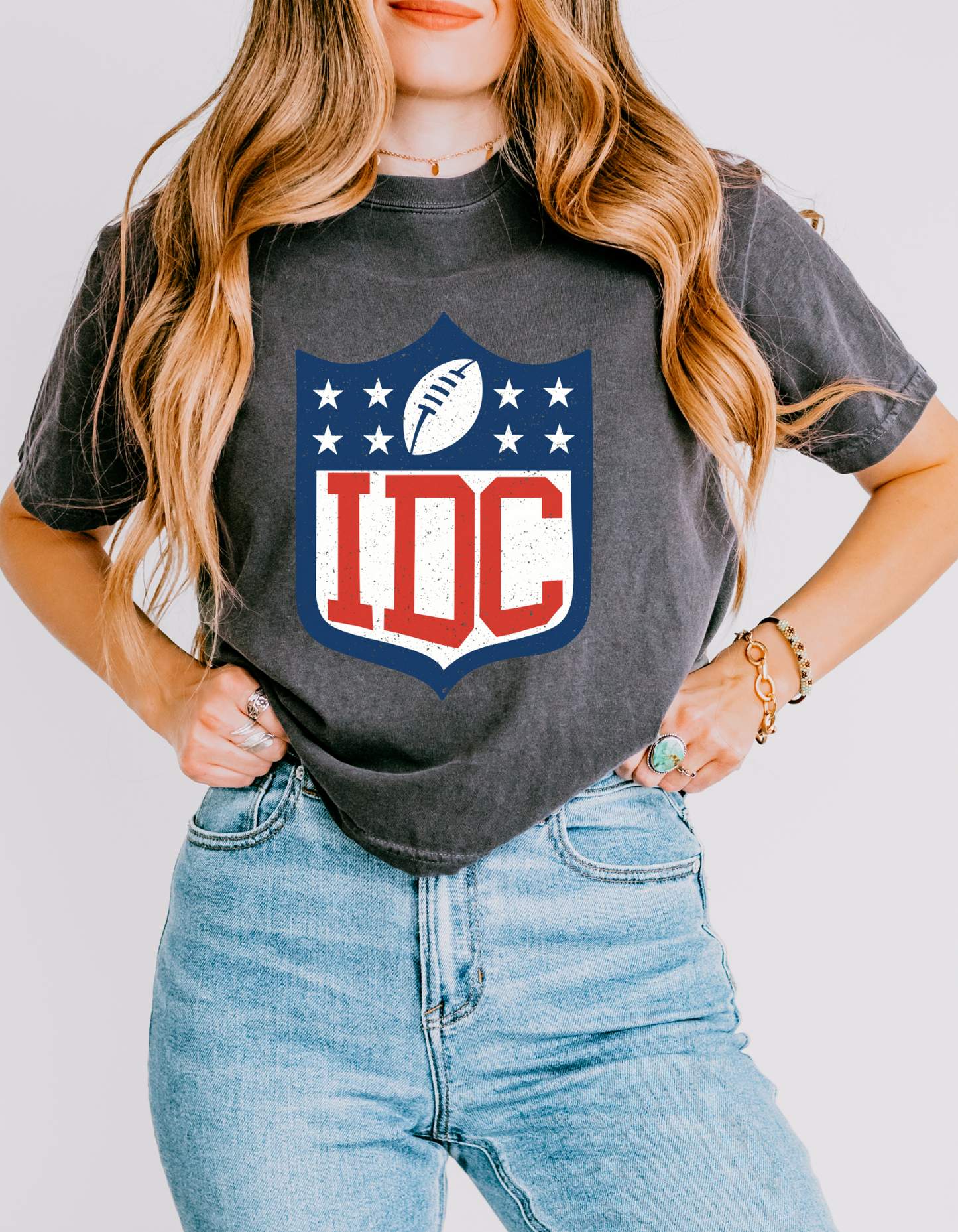 IDC football women’s tee